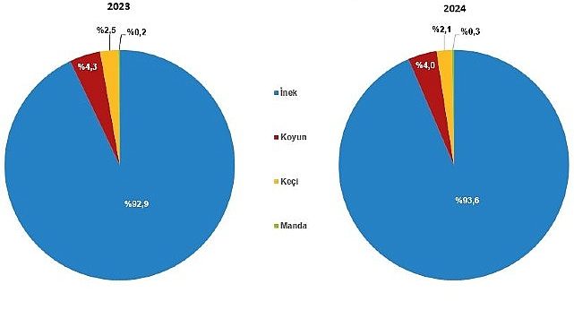 Çiğ Süt Üretim İstatistikleri, 2024