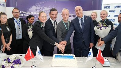 Gazipaşa-Alanya Havalimanı, Copenhagen Air Taxi’nin ilk uçuşunu karşıladı