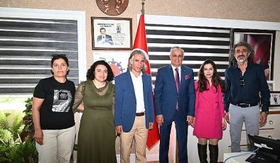 Göynük Ortaokul Müdüründen Başkan Topaloğlu’na ziyaret