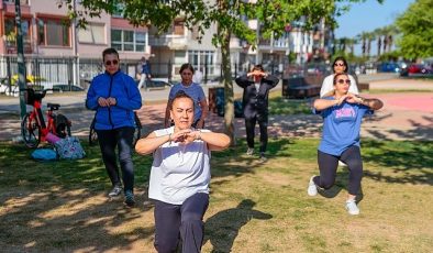 Konak’ta açık havada spor keyfi başladı